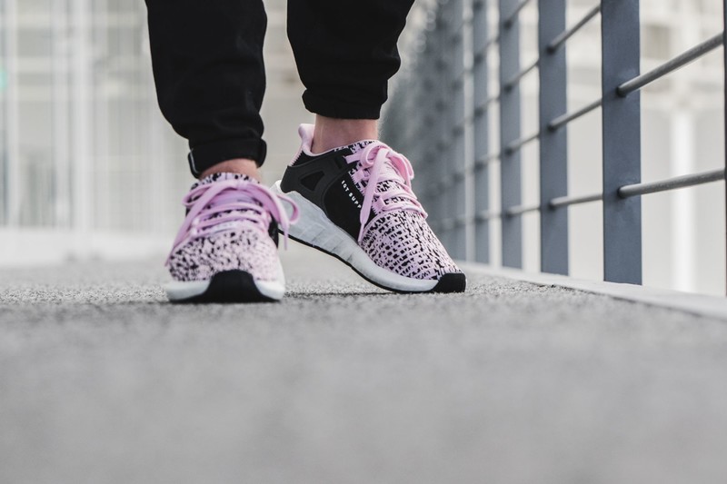 Adidas eqt support pink clearance and white